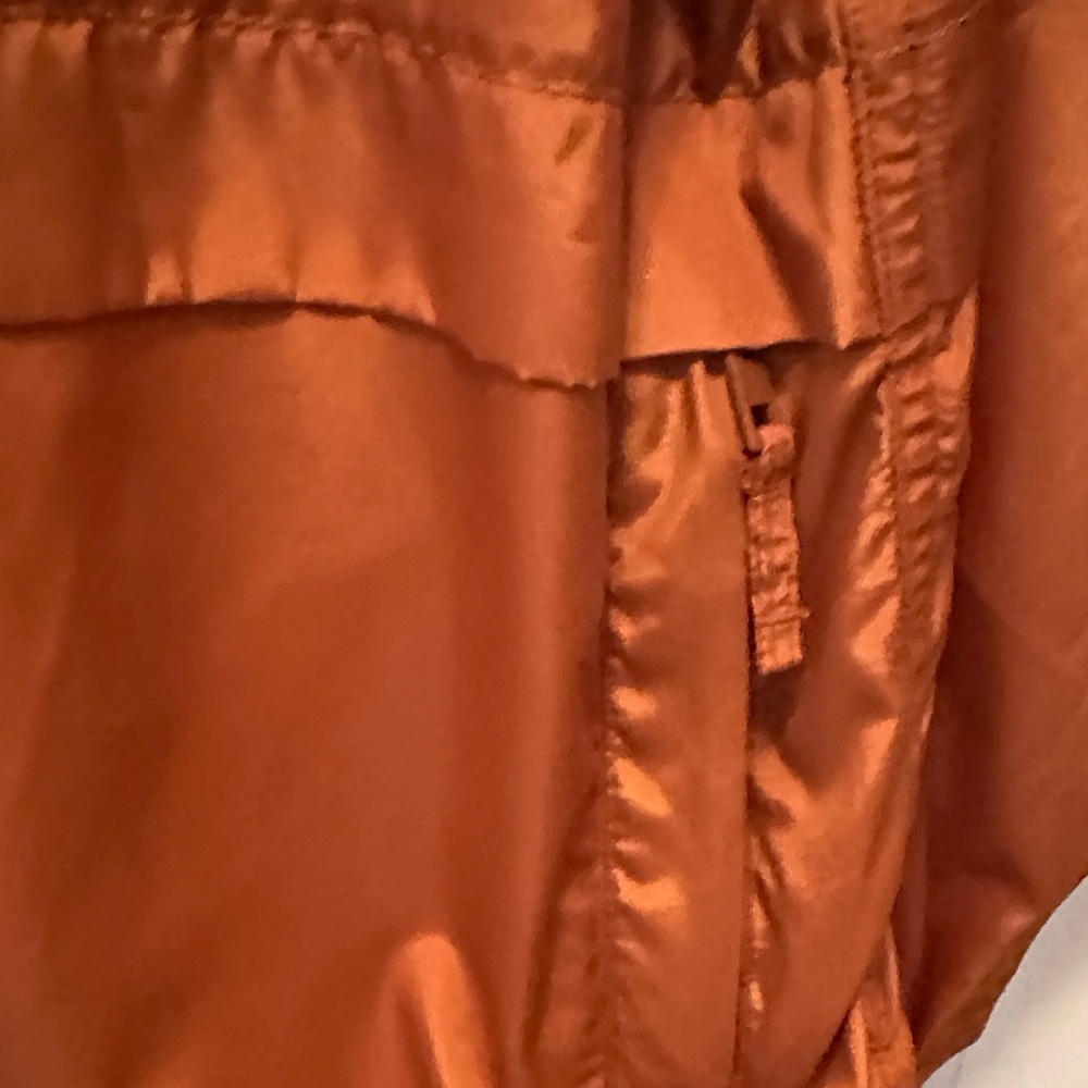 Madewell Rust Hooded Windbreaker Jacket Size XS - Picture 7 of 10